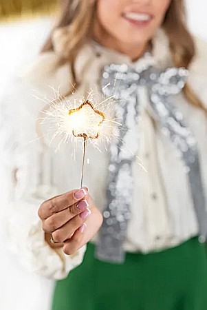 PD ARTIFICII Sparklers Stars, gold, 16,5cm 2/set ZO2-019 [2]