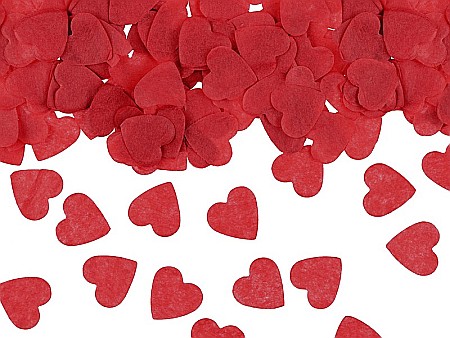 Confetti - PD CONFETTI, Confetti Hearts, 1.6x1.6cm, red, 15g KONS27-007