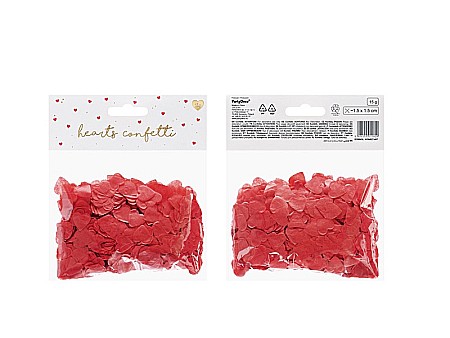 PD CONFETTI, Confetti Hearts, 1.6x1.6cm, red, 15g KONS27-007 [5]
