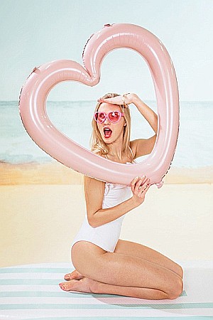PD BALON FOLIE ALUMINIU Heart frame, 86x83.5cm, light pink FB207P-081J [2]