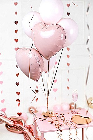 PD BALON FOLIE ALUMINIU Heart, 45cm, light pink FB9P-081J [3]