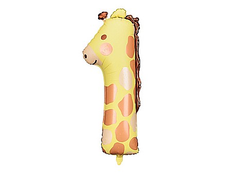 PD BALON FOLIE ALUMINIU Number 1 - Giraffe, 42x90cm, mix FB163-1 [1]