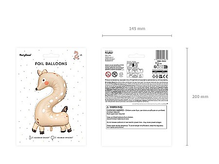 PD BALON FOLIE ALUMINIU Number 2 - Roe deer, 65x102cm, mix FB163-2 [2]