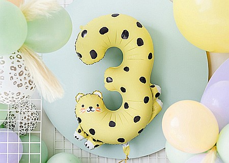 PD BALON FOLIE ALUMINIU Number 3 - Cheetah, 68x98cm, mix FB163-3 [2]