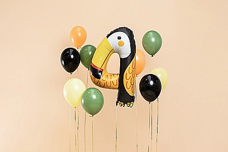 ARTICOLE PARTY - PD BALON FOLIE ALUMINIU Number 4 - Tucan, 68X91cm, mix FB163-4