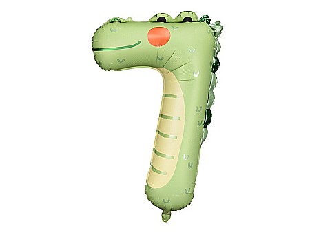 PD BALON FOLIE ALUMINIU Number 7 - Crocodille, 56x85cm, mix FB163-7 [1]
