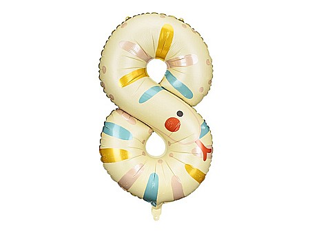 PD BALON FOLIE ALUMINIU Number 8 - Snake, 55X88cm, mix FB163-8 [1]