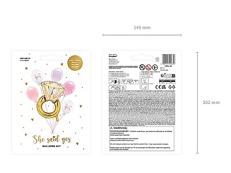 PD BALOANE Balloon set Ring, mix, 6/SET ZB2 [4]