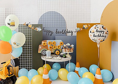 PD BANNER Happy Birthday Construction vehicles, 2m, mix GRL104 [2]
