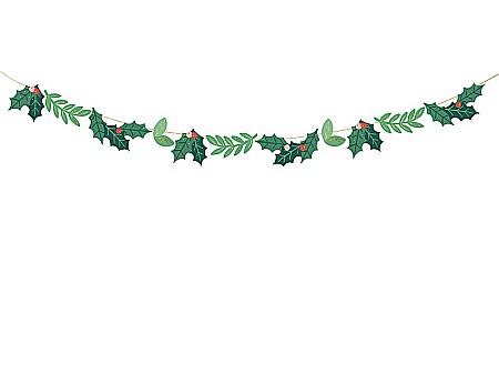 PD GHIRLANDA HARTIE Christmas, Mistletoe mix, 2m GL31 [0]