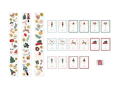 PD SET CRACIUN 52 BUC MINI STICKERS+16 ETICHETE CADOU NR1 [1]