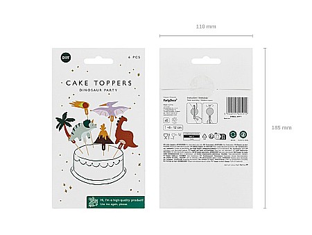 PD DECORATIUNI PENTRU TORT Dinosaurs, 8-12cm, mix 6/set KPT71 [3]