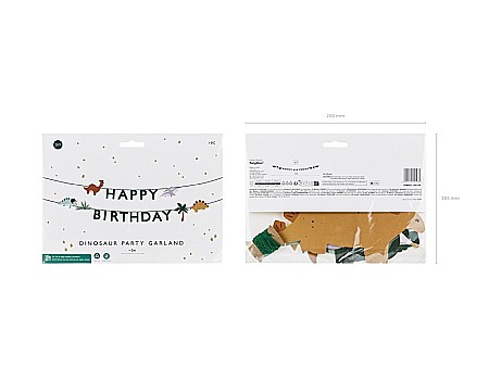 PD BANNER Happy Birthday Dino, 3m, mix GRL106 [6]