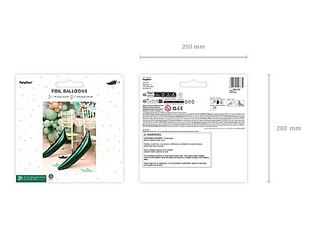 PD BALON FOLIE ALUMINIU Dinosaur tail, 79x35cm, mix FB222 [2]