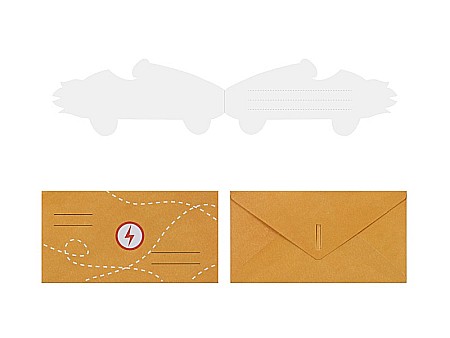 PD INVITATII PARTY MASINA + PLIC 6/SET ZPP3 [1]