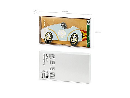 PD INVITATII PARTY MASINA + PLIC 6/SET ZPP3 [7]