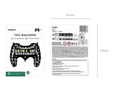 PD BALON FOLIE ALUMINIU Gamepad, 75x52cm, mix FB225 [3]