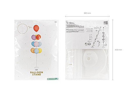 PD SUPORT DIN PLASTIC PENTRU BALOANE 160CM TRANSPARENT STB1 [2]