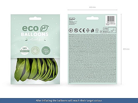 PD BALOANE Eco Balloons 26cm, pastel, olive green, 10/set ECO26P-097-10 [5]