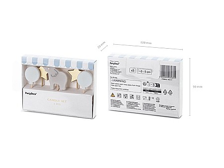 PD LUMANARI TORT Elephant, 3-5cm, mix 5/set SCS-17 [1]