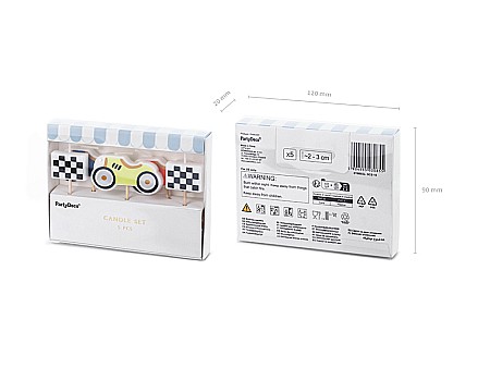 PD LUMANARI TORT Racing Cars, 2-3cm, mix 5/set SCS-18 [2]