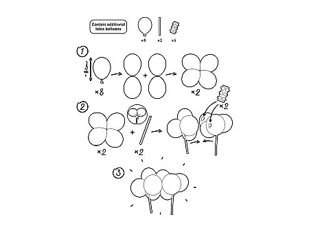 PD DECORATIUNI PENTRU TORT Balloon cake topper, pink, 29cm KBT3-081 [5]