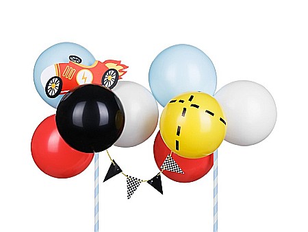 ARTICOLE PARTY - PD DECORATIUNI PENTRU TORT Balloon cake topper Car, mix, 29cm KBT4