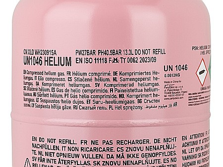 PD BUTELIE CU HELIU PENTRU 50 BALOANE CULOARE ROZ  BZH2-50-081 [1]