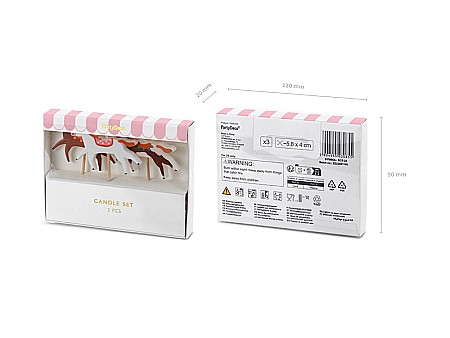 PD LUMANARI TORT Coloured Horse, mix 3/set SCS-24 [2]