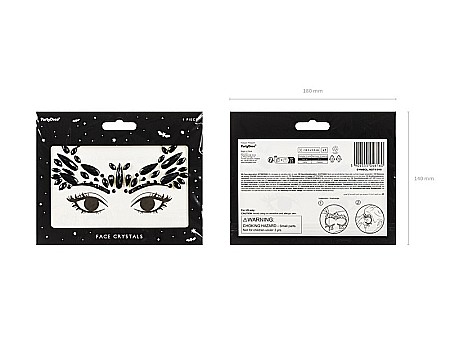 PD DECORATIUNE PARTY PENTRU FATA CRISTAL BLACK 14*8.5CM NDT4-010 [2]