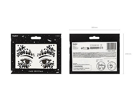 PD DECORATIUNE PARTY PENTRU FATA CRISTALE NEGRE 15*9CM NDT6-010 [2]