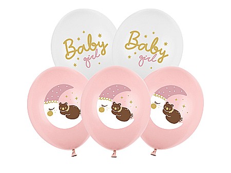 ARTICOLE PARTY - PD BALOANE Balloons 30cm, Baby girl, mix 6/set SB14P-337-000-6