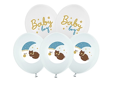 ARTICOLE PARTY - PD BALOANE Balloons 30cm, Baby boy, mix 6/set SB14P-338-000-6