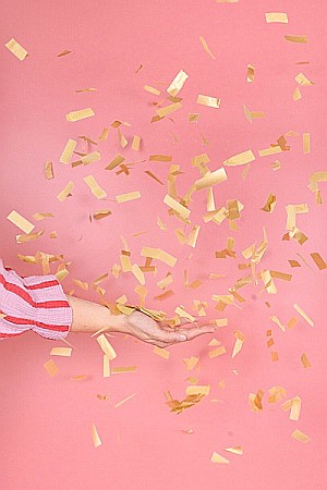 PD CONFETTI CANNON Gold streamers, tube shooter, 20cm TUKB20-019 [3]