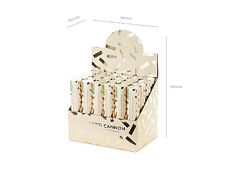 PD CONFETTI CANNON Gold streamers, tube shooter, 20cm TUKB20-019 [4]