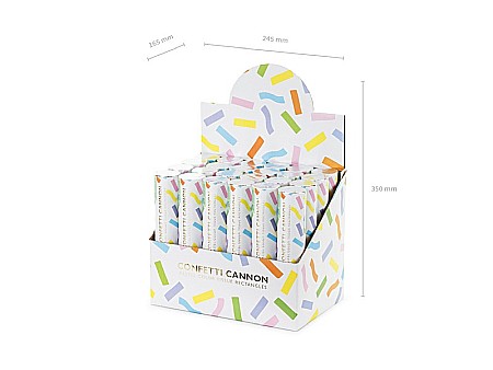 PD CONFETTI CANNON Pastel streamers, tube shooter, 20cm TUKN20-000P [4]