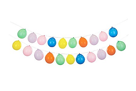 ARTICOLE PARTY - PD GHIRLANDA DIN BALOANE 3 in 1, mix, 25m 20/SET GBN19-000