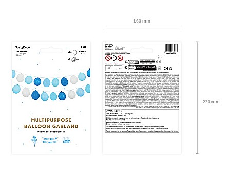 PD GHIRLANDA DIN BALOANE 3 in 1, blue, 25m, 20/SET GBN19-001 [1]