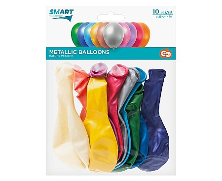 GOD BALOANE LATEX MAJA, 25cm, metallic colors, 10/set GZ-MA10 [1]