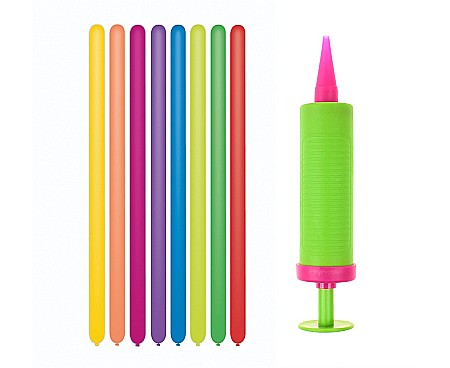 ARTICOLE PARTY - GOD BALOANE DE MODELAT + POMPA MODEL 10 CULORI PASTEL GZ-M10P