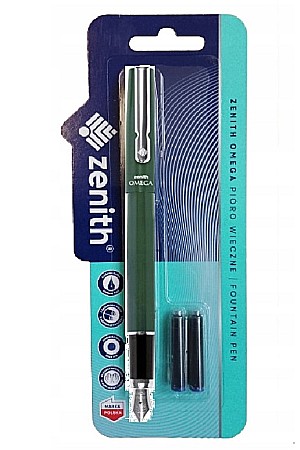 Stilouri si Rollere Scolare - AS STILOU ZENITH OMEGA CHROME CLASIC + 2 PATROANE CERNEALA CULORI ASORTATE 7590100