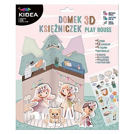 Seturi Creative pentru Copii - DE SET CREATIV CASUTA 3D PENTRU PAPUSI KIDEA KDOKKA