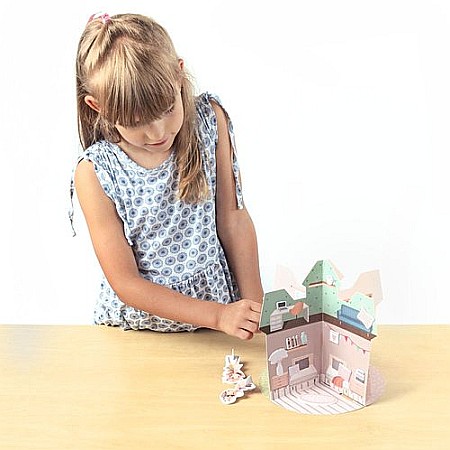 DE SET CREATIV CASUTA 3D PENTRU PAPUSI KIDEA KDOKKA [7]