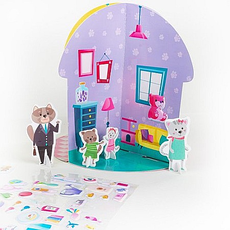 DE SET CREATIV CASUTA 3D PENTRU PISICI KIDEA KDODKKA [2]