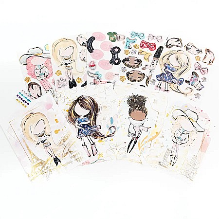 DE SET CREATIV CU STICKERE SI DIAMANTE - CREEAZA-TI PROPRIA PRINTESA KIDEA SWKKA [1]