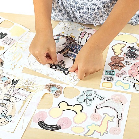 DE SET CREATIV CU STICKERE SI DIAMANTE - CREEAZA-TI PROPRIA PRINTESA KIDEA SWKKA [2]