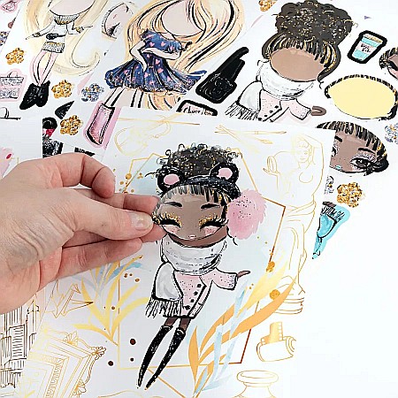 DE SET CREATIV CU STICKERE SI DIAMANTE - CREEAZA-TI PROPRIA PRINTESA KIDEA SWKKA [4]