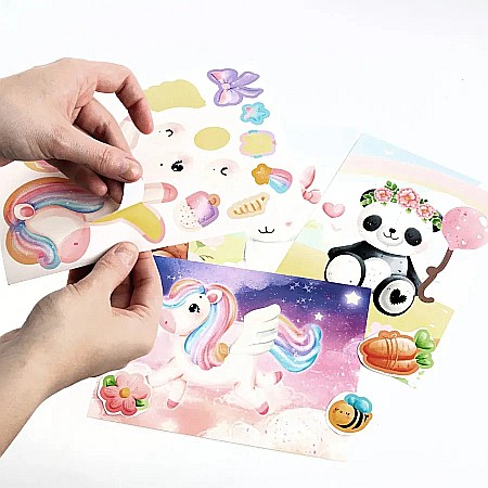 DE SET CREATIV CU STICKERE SI DIAMANTE - CREEAZA-TI PROPRIUL ANIMALDE PLUS KIDEA SWPKA [1]