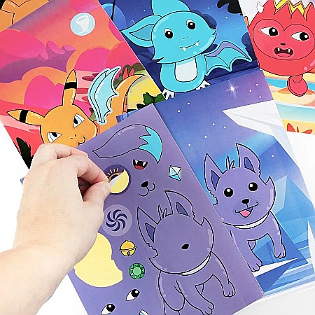 DE SET CREATIV CU STICKERE SI DIAMANTE - CREEAZA-TI PROPRIILE CREATURI COSMICE KIDEA SKAKA [3]