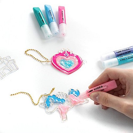 DE SET CREATIV 3 PANDANTIVE CU GEL CARE STRALUCESTE LA INTUNERIC + 3 SABLOANE KIDEA ZZMSCKA [2]